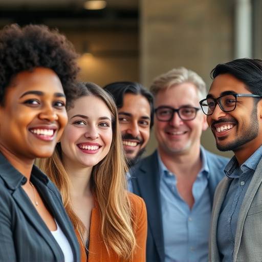 Foto del equipo de Elocuencia Excepcional, un grupo diverso de profesionales de la comunicación sonriendo a la cámara.