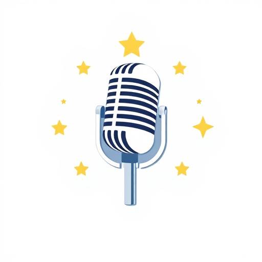 Logotipo de Elocuencia Excepcional, que representa un micrófono estilizado y una estrella.